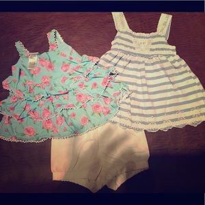 2 tops & 1 shorts. Sz 9months (true to size)